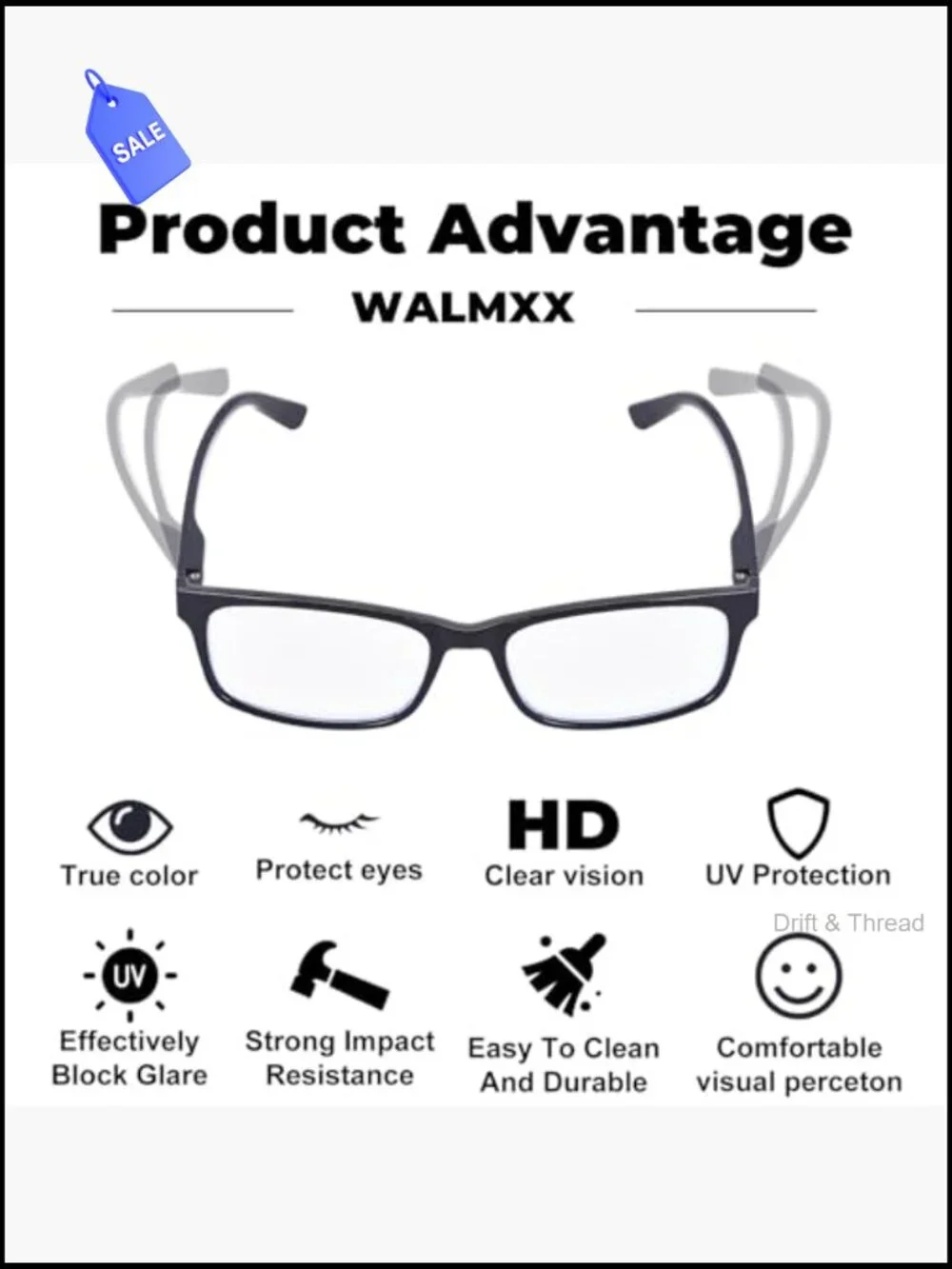 8 Pack Reading Glasses Blue Light Blocking Men Women Anti Eyestrain UV